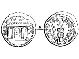 Eleazar, son of Annanius the high priest (Acts 23.3), Silver Shekel. He refused to offer sacrifices for the Roman empire, and struck this coin in defiance of Rome.